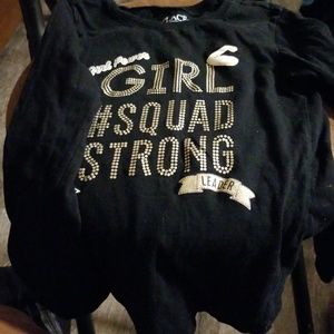 Girls Black /Gold T
